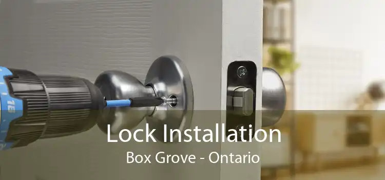 Lock Installation Box Grove - Ontario