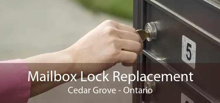 Mailbox Lock Replacement Cedar Grove - Ontario