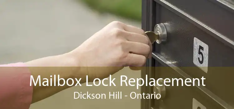Mailbox Lock Replacement Dickson Hill - Ontario